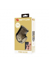 Дымчатая насадка на пенис и мошонку - Baile - в Коврове купить с доставкой