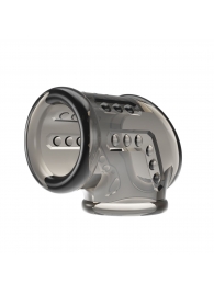 Дымчатая насадка на пенис и мошонку - Baile - в Коврове купить с доставкой