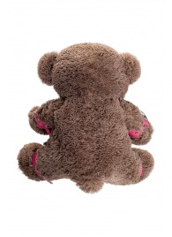 Бондажный набор: бурый мишка с розовыми оковами и наручниками - Pecado - купить с доставкой в Коврове