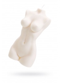 Белая интерьерная свеча в форме женского торса - 850 гр. - Pecado - купить с доставкой в Коврове