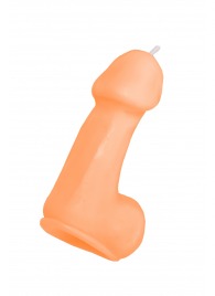 Оранжевая свеча в форме пениса - 47 гр. - Pecado - купить с доставкой в Коврове