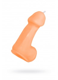 Оранжевая свеча в форме пениса - 47 гр. - Pecado - купить с доставкой в Коврове