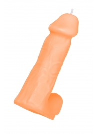 Оранжевая сувенирная свеча «Пенис» - Pecado - купить с доставкой в Коврове