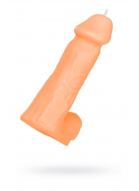 Оранжевая сувенирная свеча «Пенис» - Pecado - купить с доставкой в Коврове