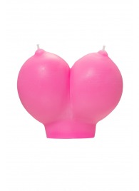 Розовая свеча «Сиськи» - 150 гр. - Pecado - купить с доставкой в Коврове