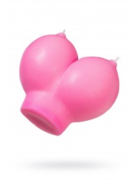 Розовая свеча «Сиськи» - 150 гр. - Pecado - купить с доставкой в Коврове