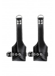 Черные подвесы с белой строчкой - Pecado - купить с доставкой в Коврове