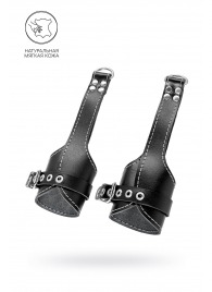 Черные подвесы с белой строчкой - Pecado - купить с доставкой в Коврове