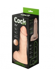 Телесный фаллоудлинитель с мошонкой Cock Next - 19 см. - LOVETOY (А-Полимер) - в Коврове купить с доставкой