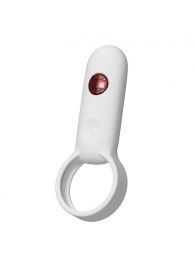 Белое эрекционное виброкольцо с пультом ДУ - Youvic - в Коврове купить с доставкой