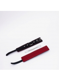 Черно-красные кожаные оковы - Crazy Handmade - купить с доставкой в Коврове