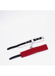 Бело-красные кожаные оковы - Crazy Handmade - купить с доставкой в Коврове