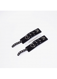 Черные кожаные наручники Sex - Crazy Handmade - купить с доставкой в Коврове