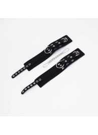 Черные кожаные оковы Sex - Crazy Handmade - купить с доставкой в Коврове