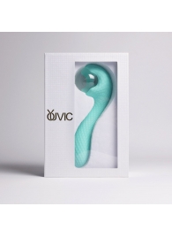 Бирюзовый вибромассажёр с деликатными токами - Youvic - купить с доставкой в Коврове