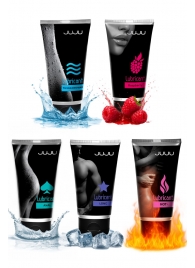 Набор из 5 лубрикантов JUJU (увлажняющий, Hot+, Long, Anal, малина) - JuJu - купить с доставкой в Коврове