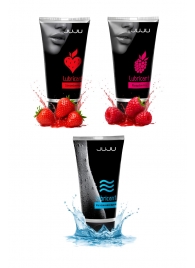 Набор из 3 лубрикантов JUJU (увлажняющий, клубника, малина) - JuJu - купить с доставкой в Коврове