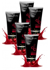 Набор из 5 съедобных лубрикантов JUJU со вкусом вишни - JuJu - купить с доставкой в Коврове