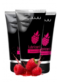 Набор из 3 съедобных лубрикантов JUJU со вкусом малины - JuJu - купить с доставкой в Коврове
