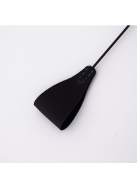 Стек с широким черным кожаным наконечником и металлической ручкой - 67 см. - Crazy Handmade - купить с доставкой в Коврове