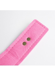 Черно-розовый ошейник с золотистой фурнитурой - Crazy Handmade - купить с доставкой в Коврове