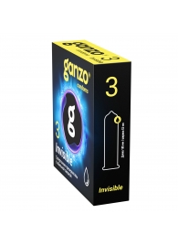 Супертонкие презервативы Ganzo Invisible - 3 шт. - Ganzo - купить с доставкой в Коврове