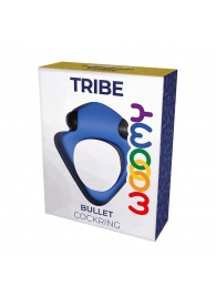 Синее эрекционное кольцо Wooomy Tribeс с вибрацией - Adrien Lastic - в Коврове купить с доставкой