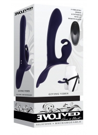 Женский страпон с вибрацией Giving Vibes - Evolved - купить с доставкой в Коврове