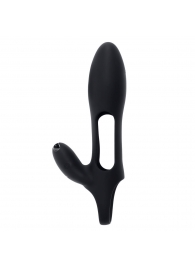 Черная насадка на пенис с вибрацией Nautilus - Zero Tolerance - в Коврове купить с доставкой