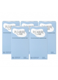 Набор из 5 упаковок ультратонких презервативов Pleasure Lab (по 12 шт.) - Pleasure Lab - купить с доставкой в Коврове