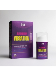 Стимулирующий гель с эффектом вибрации Blackberry Vibration - 15 мл. - INTT - купить с доставкой в Коврове