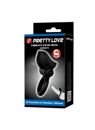 Черное эрекционное кольцо с вибрацией Adrien - Baile - в Коврове купить с доставкой