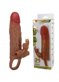 Карамельная вибронасадка с клиторальным стимулятором Osmar - 20,5 см. - Baile - в Коврове купить с доставкой