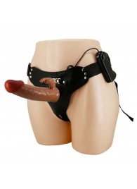 Мужской полый страпон с вибрацией Marion - Baile - купить с доставкой в Коврове