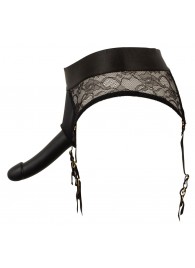 Черный женский страпон Strap-on Set: трусики и насадка - Orion - купить с доставкой в Коврове