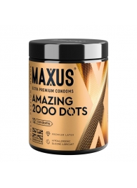 Точечные презервативы MAXUS 2000 Amazing Dots с железным кейсом - 12 шт. - Maxus - купить с доставкой в Коврове