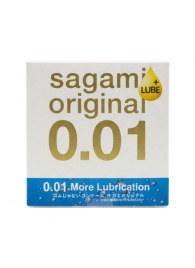 Увлажнённый презерватив Sagami Original 0.01 Extra Lub - 1 шт. - Sagami - купить с доставкой в Коврове