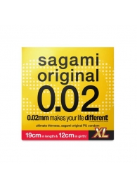 Презерватив увеличенного размера Sagami Original 0.02 XL-size - 1 шт. - Sagami - купить с доставкой в Коврове