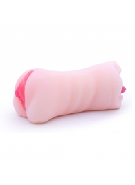 Телесный двусторонний мастурбатор - вагина и ротик - Boys of Toys - в Коврове купить с доставкой