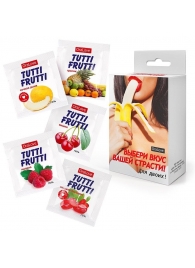 Набор из 5 саше съедобных смазок Tutti-Frutti - Биоритм - купить с доставкой в Коврове