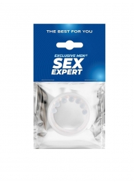 Эрекционное кольцо с мягкой стимулирующей насадкой - Sex Expert - в Коврове купить с доставкой