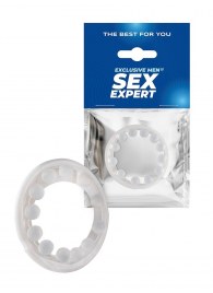 Эрекционное кольцо со стимулирующими шариками на поверхности - Sex Expert - в Коврове купить с доставкой