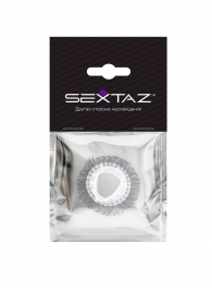 Эластичное эрекционное кольцо с длинными черными «ресничками» - Sextaz - в Коврове купить с доставкой