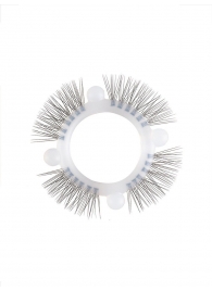 Эластичное кольцо с «ресничками» и 4 шариками - Sextaz - в Коврове купить с доставкой