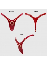 Красный пояс для фиксации насадок Strap-On-Me Leatherette Harness Fabulous - Strap-on-me - купить с доставкой в Коврове