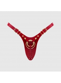 Красный пояс для фиксации насадок Strap-On-Me Leatherette Harness Fabulous - Strap-on-me - купить с доставкой в Коврове