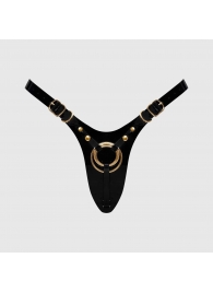 Черный пояс для фиксации насадок Strap-On-Me Leatherette Harness Fabulous - Strap-on-me - купить с доставкой в Коврове