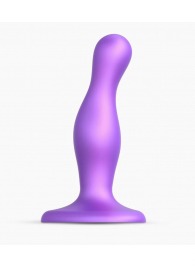 Фиолетовая насадка Strap-On-Me Dildo Plug Curvy size S - Strap-on-me - купить с доставкой в Коврове