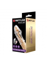 Прозрачная насадка на пенис Booker - 8 см. - Baile - в Коврове купить с доставкой