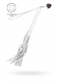 Белая кожаная плеть - 50 см. - Pecado - купить с доставкой в Коврове